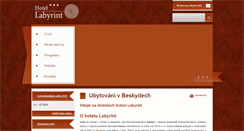 Desktop Screenshot of labyrinthotel.cz